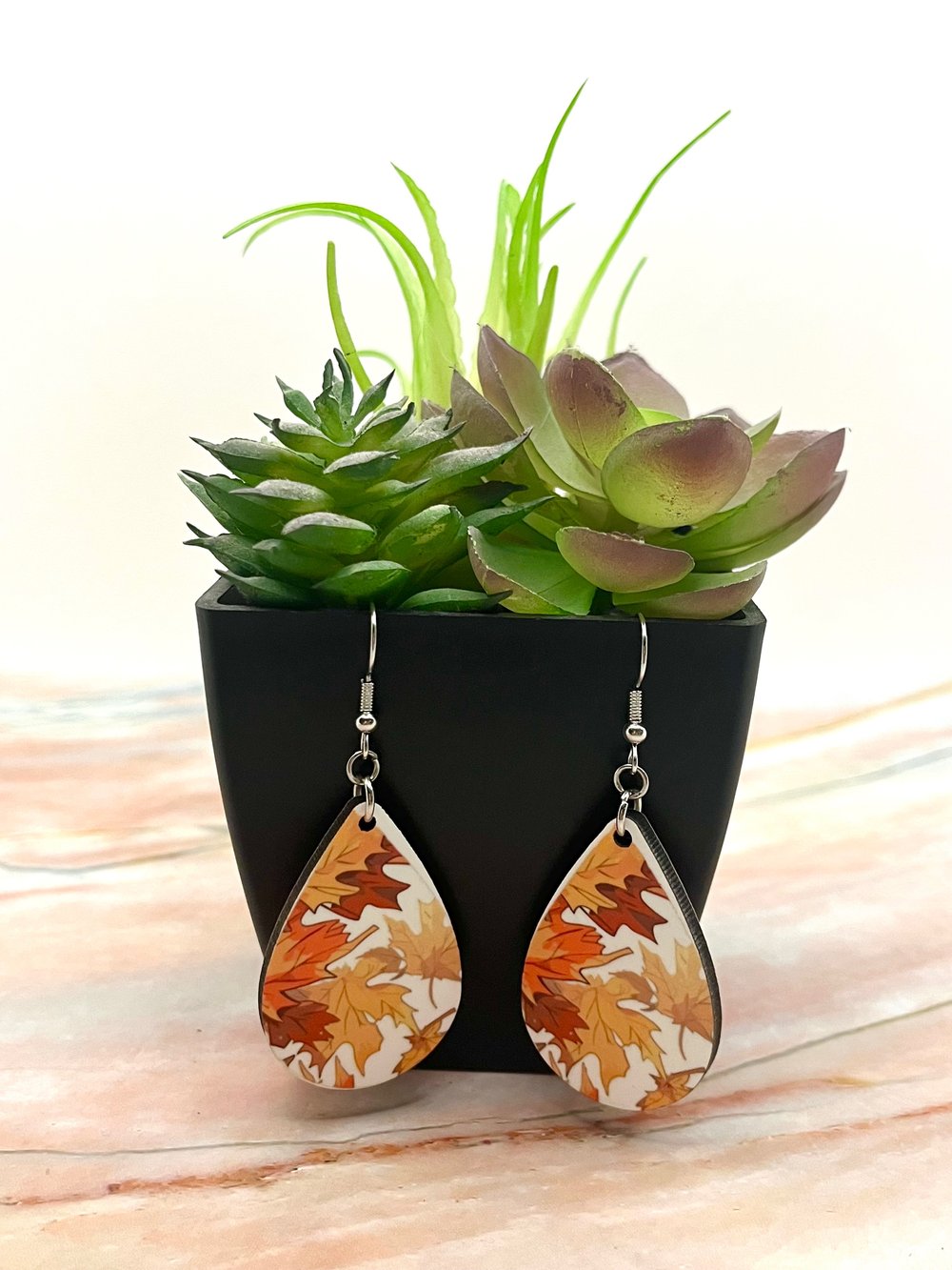 Image of Teardrop Double Sided Earrings