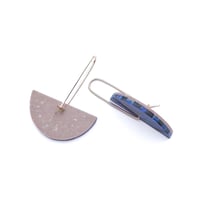 Image 2 of Lapis & Basalt Earrings
