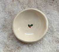 Image 2 of Handmade Little Holly or Noel Dish