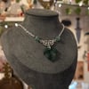 Aventurine & Leaf Necklace
