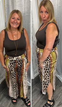 Image 2 of Clara - Animal Print Hareem Pants 