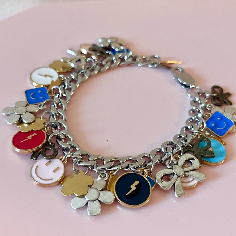 Image of One Of A Kind Charm Bracelet- Happy Smiles