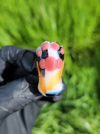Image 1 of Calico Paw Bean Pendant