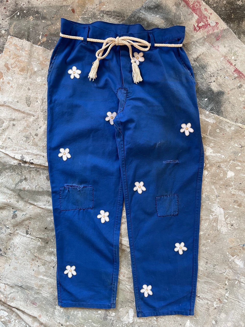 Image of Patchwork French chore pant