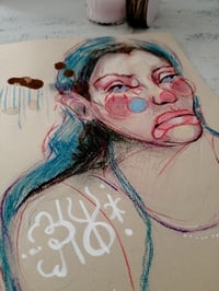 Image 3 of Grotesque, original charcoal Drawing, and Coffee 