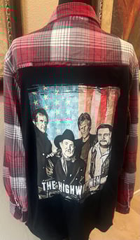 Vintage Red/White/Black Flannel Shirt Highway Men