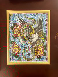 Image 1 of Battle Royal 11”x14” original painting 