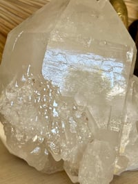Image 3 of Large Clear Quartz Self Healed Points Cluster  Statement Piece #2063