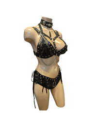 Image 2 of Black harness set 