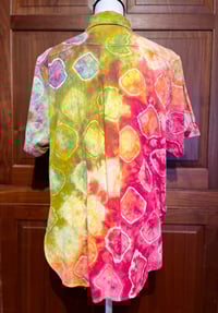 Image 4 of     Psychedelic multi dimensional Flintstone Collar Shirt