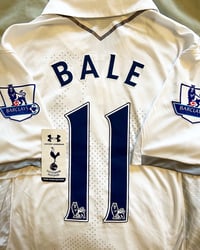Image 1 of NEW Tottenham Hotspur “BALE 11” 2012/13 Home Shirt + PL patches (L)