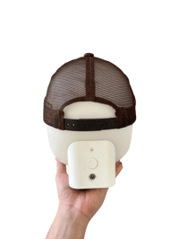 Image 4 of PPFM Punkuma Embroidered Suede Trucker Hat