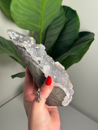 Image 4 of XL SELF STANDING COTTON CANDY APOPHYLITE CUT BASE WITH STILBITE -INDIA- D