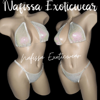 Image 8 of Adjustable Shiny Sequin Thong Sets 