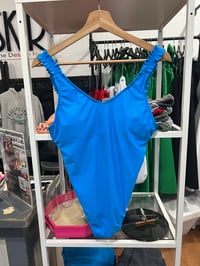 Image 1 of ruffle sleeve swimsuit 