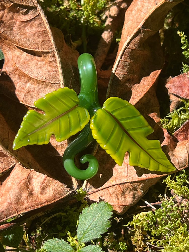 Image of Double Cut Leaf Pendant