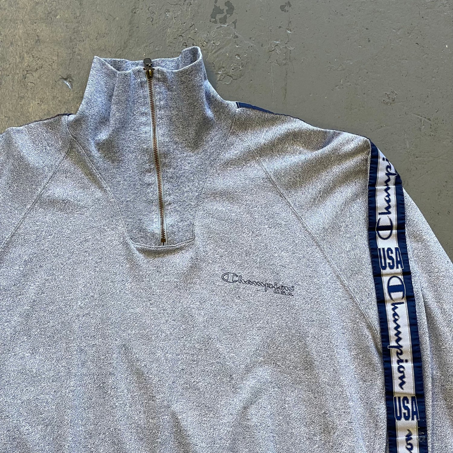 Image of Vintage Champion qzip sweatshirt size medium 