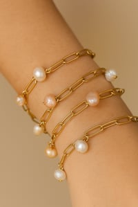 Image 1 of Golden Pearl Drift Bracelet