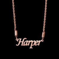 Image 2 of Rope chain Name necklace