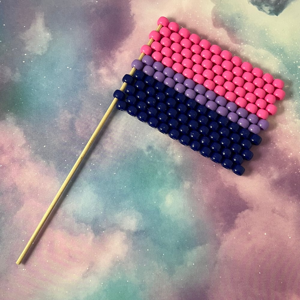 Image of Beaded Pride Flags Kandi