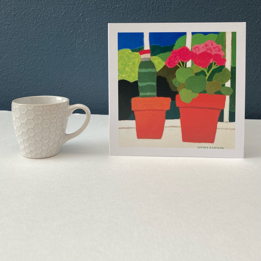 Image of Cactus and Geranium at the Hepworth card