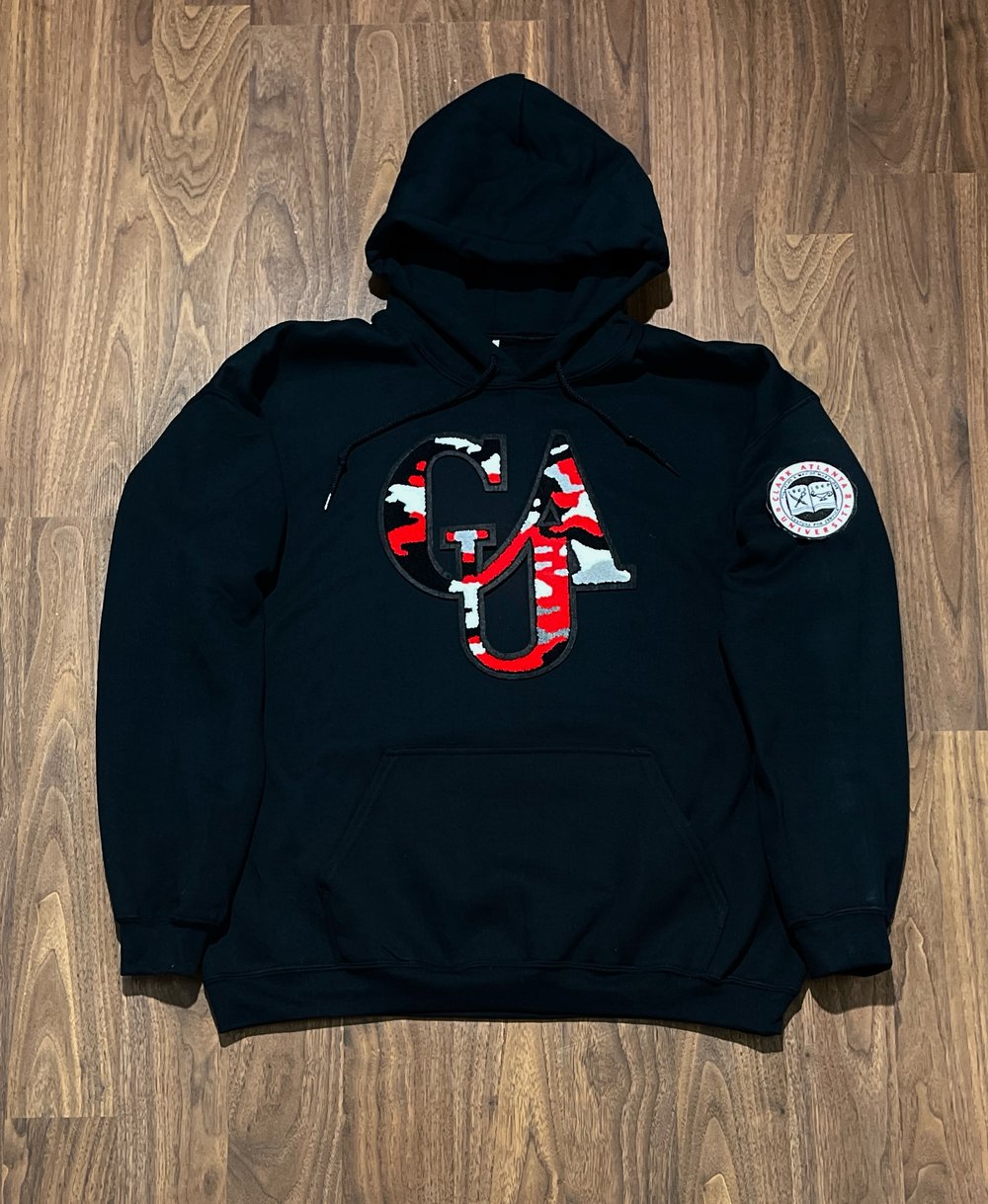 Clark Atlanta University CAU Camo Patch Hoodie