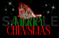 MERRY CHEVSMAS CHRISTMAS CARD