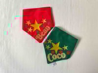 Image 1 of Xmas Stars Personalised Bandana 