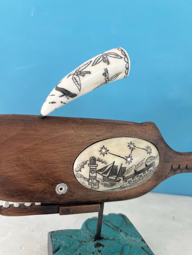 ARTICULATED WHALE SCULPTURE