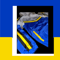 Image 3 of SayLess Windbreaker Set (Gray, Yellow, Blue)