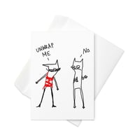 Image 1 of Greeting card unwrap me 