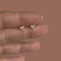 Image 1 of hearts double  studs