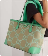 Image 1 of TRENDING🔥 Mint and Beige Tote 