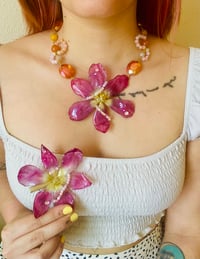 Image 7 of 💜🌼Golden Hour Tulip🌼💜 Hairclip 