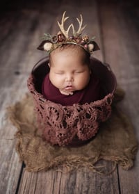 Image 3 of Dashing Deer Antler Headpiece