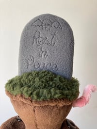 Image 2 of Gravestone with worms Folk Doll