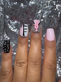 Image 8 of I’m  about that life short square gel press on Nails  