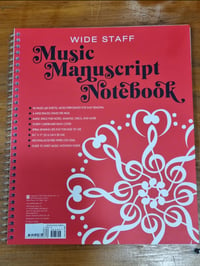 Image 1 of Music Manuscript Pad wide staff