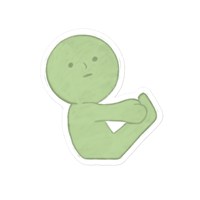 Image 5 of Yoga Smiski Sticker