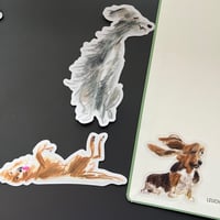 Image 3 of Set of 3 Vinyl Dog Stickers