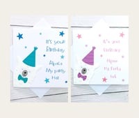 Image 1 of Handmade Fun Alpaca Birthday Card - Cute Animal themed Birthday Card 