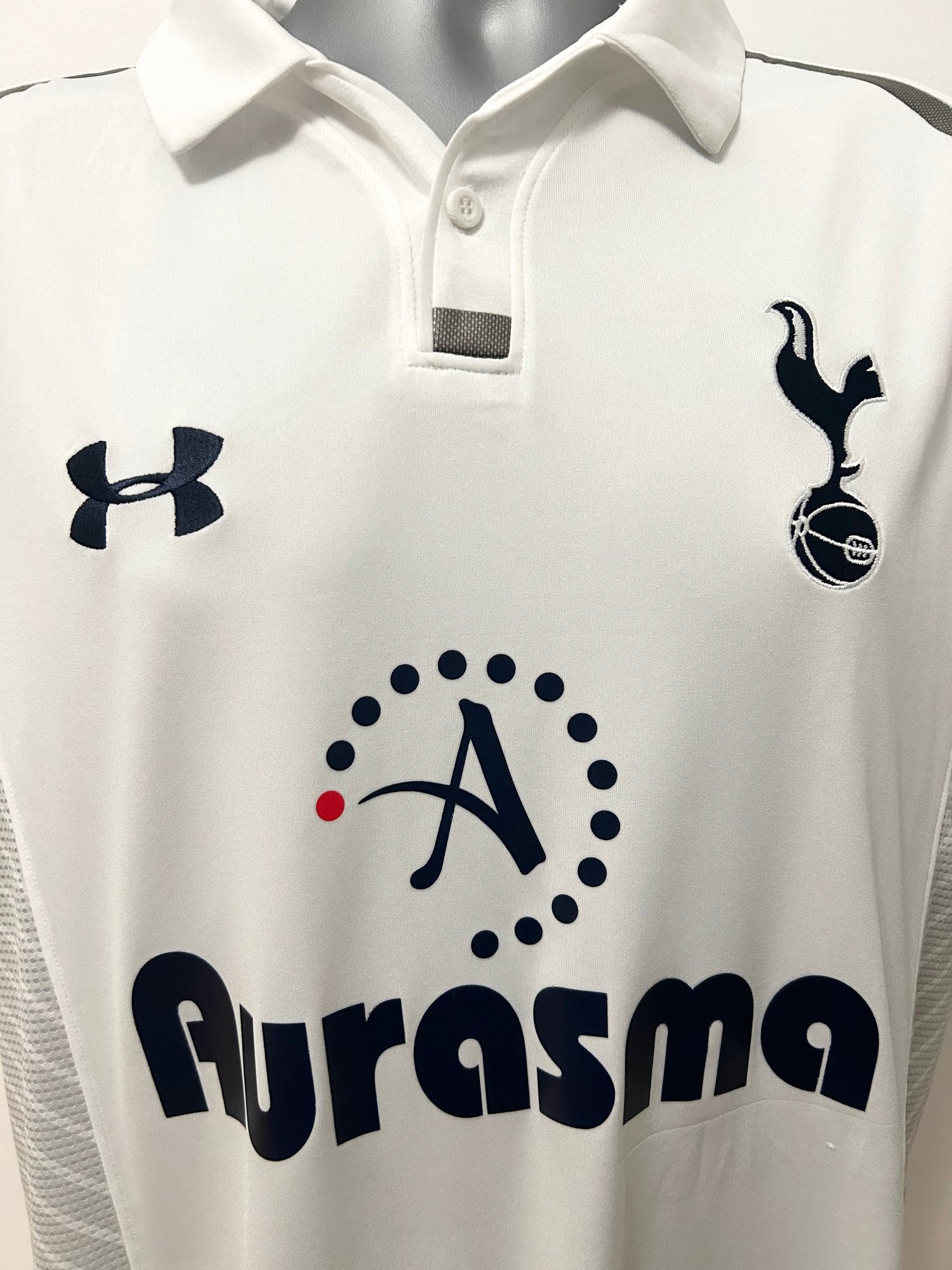 Image of Tottenham Hotspur “BALE 11” 2012/13 Home Shirt + PL patches, M