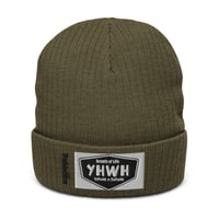Image 5 of TrubledEra YHWH Ribbed knit beanie