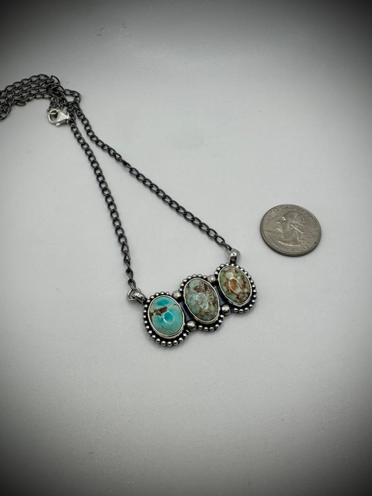 Image of Dry Creek 3 Stone Bar Necklace