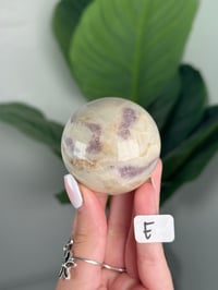 Image 5 of FLUORITE X CALCITE SPHERES