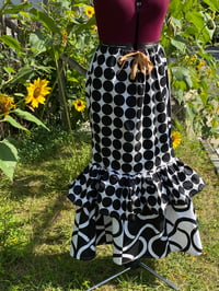 Image 4 of African Print Double Ruffle Skirt