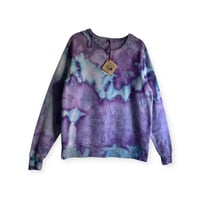 Image 4 of L Ladies/Junior's Sweatsuit Set in Purple Haze Ice Dye