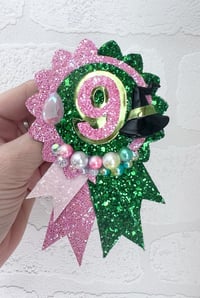 Image 4 of half pink half green wicked tiara