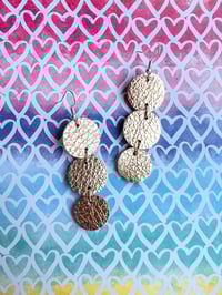 Gold coin earrings