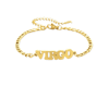 18k Gold Plated Zodiac Bracelets/anklets